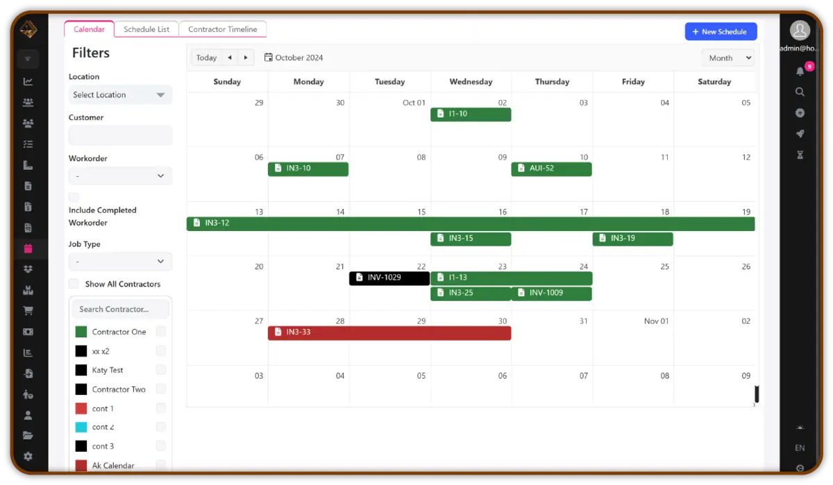 HomeArize screenshot: HomeArize is a flooring contractor scheduling software that helps businesses efficiently manage appointments, track project timelines, and coordinate team schedules. Streamline operations, reduce conflicts, and ensure timely project completion with ease.