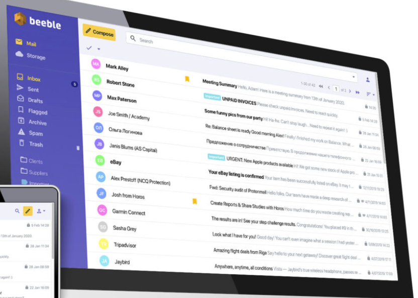 Beeble compose email