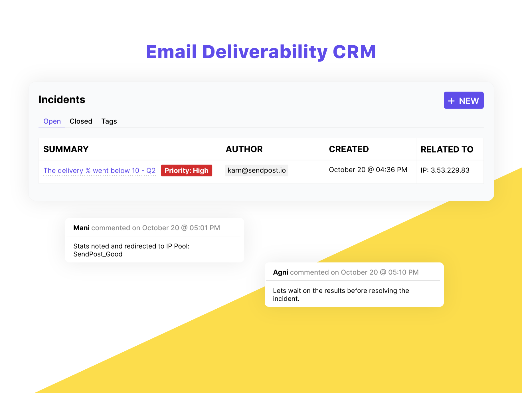 SendPost email deliverability CRM