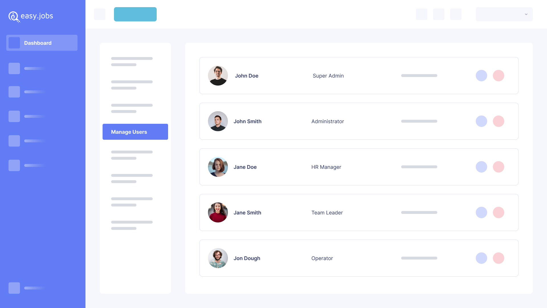 easy.jobs has brought more advanced facilities to let different HR team members work together and smoothen the recruitment process. You can set different user roles and allow permissions individually and more easily.