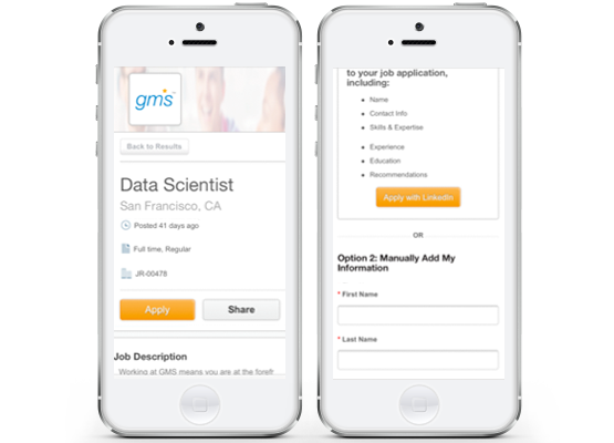Workday Recruiting Career Sites for Mobile