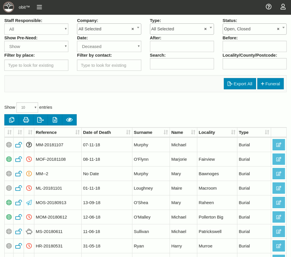 Obit Software - 1