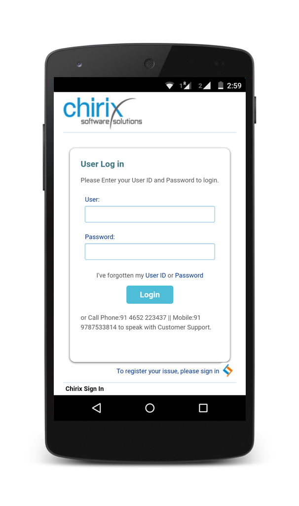 Chirix screenshot