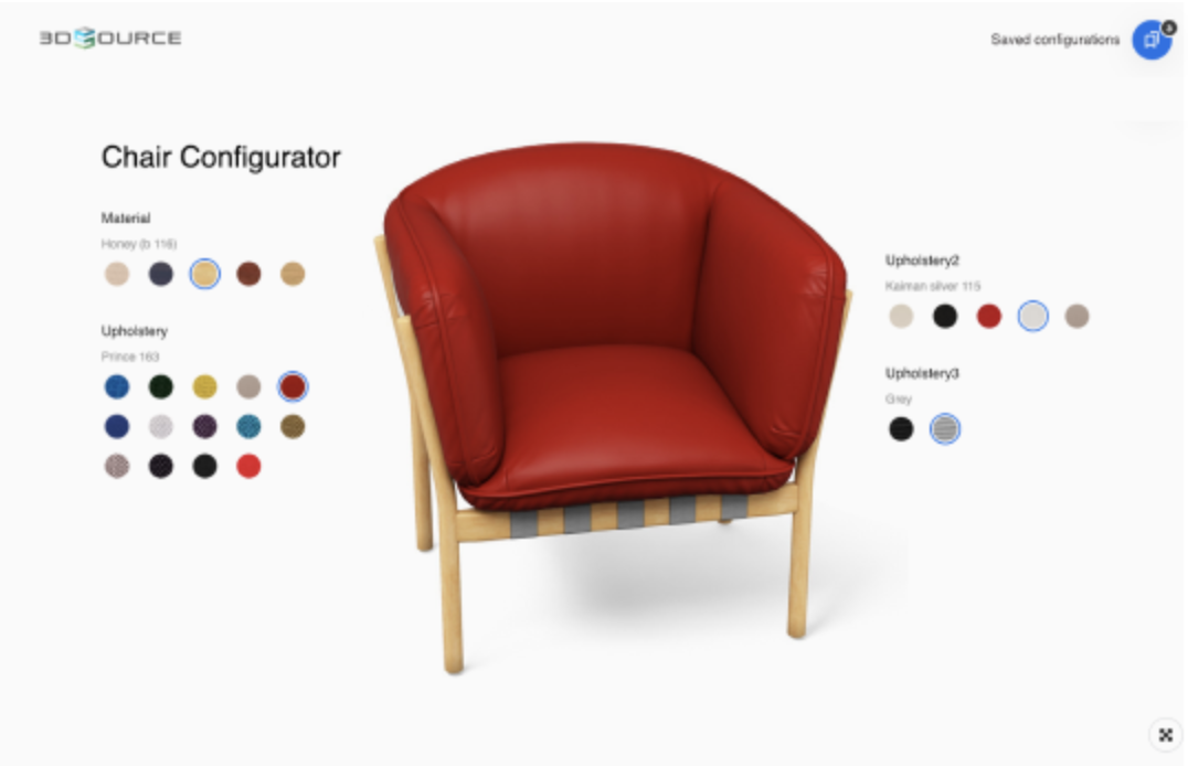 3D Source - chair configurator