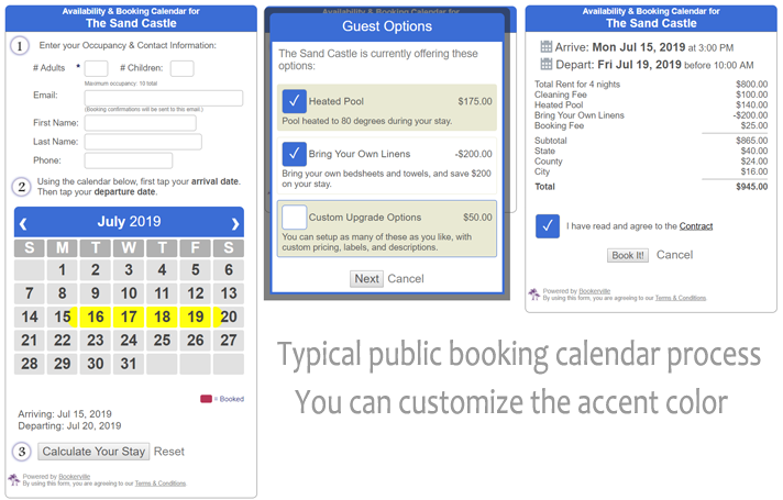 Bookerville Software - Mobile Booking Calendar
