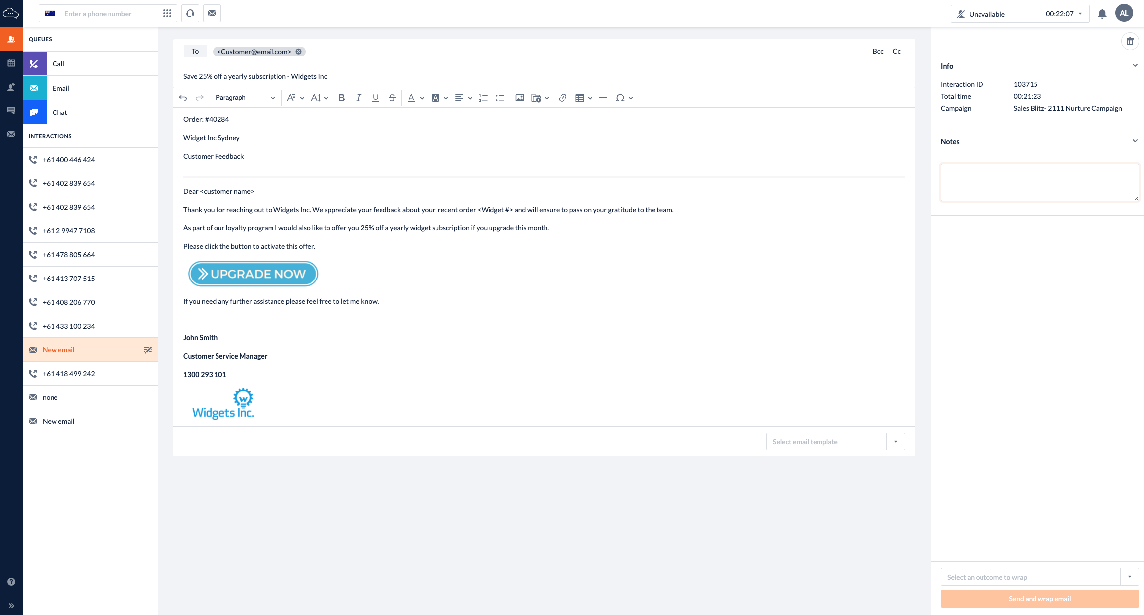 ipSCAPE Email helps you manage centralised inboxes. Allocate emails to teams based on keywords or subject topics. Access templates to improve response times.