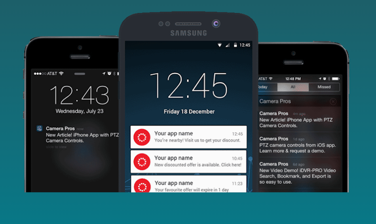 NotifyVisitors screenshot: Re-engage customers with mobile push notifications