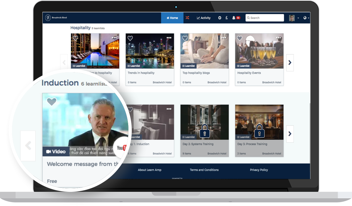 Learn Amp Software - Set up sequence learning for onboarding or training