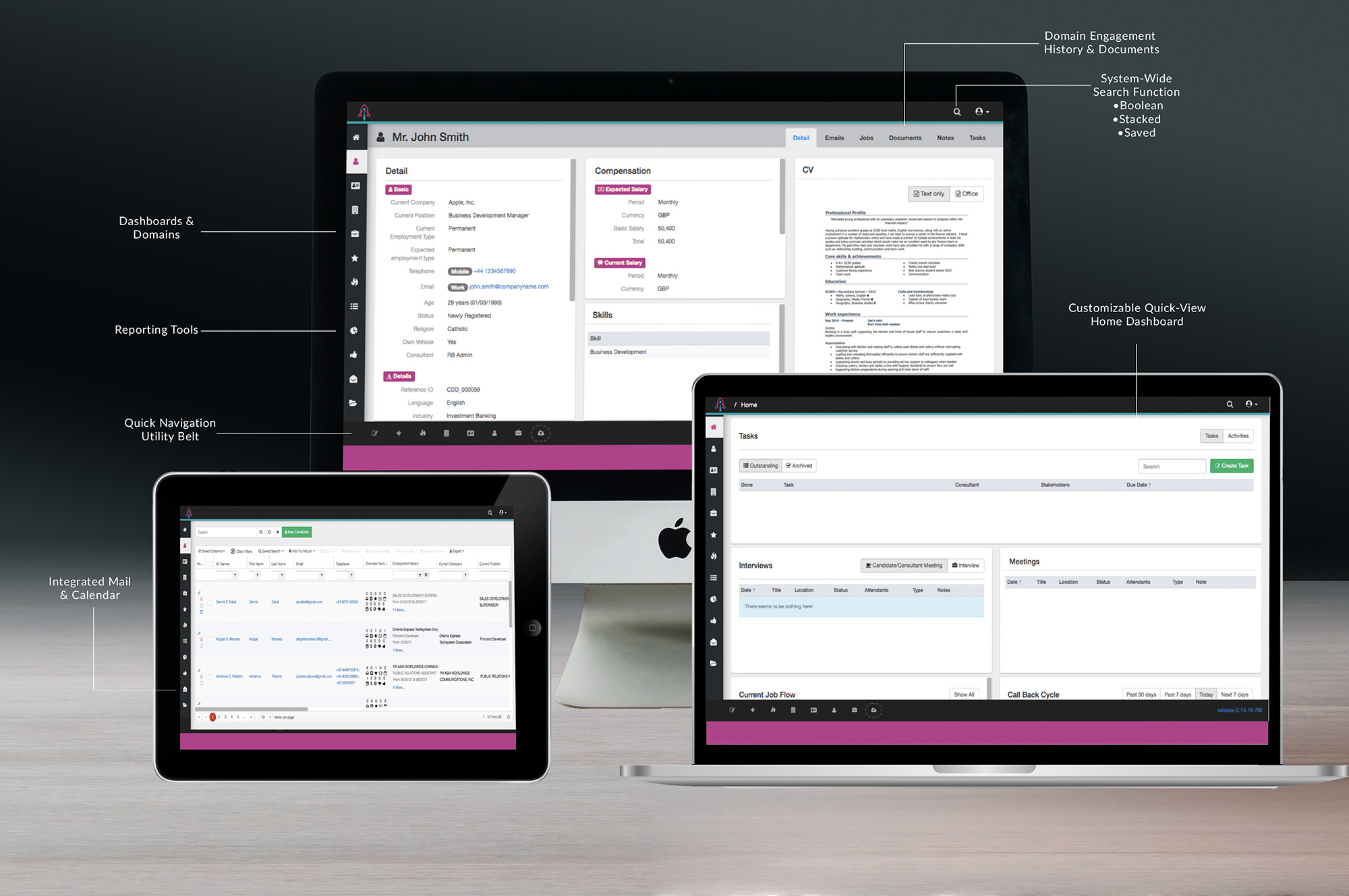 Recruitment Boost CRM screenshot