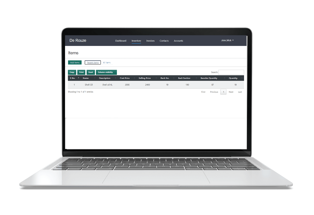 De Rouze ERP simplifies inventory management for your business. It provides an intuitive interface to track stock levels, set reorder points, and generate insightful reports. The software also allows you to monitor the cost of goods sold, track expiration