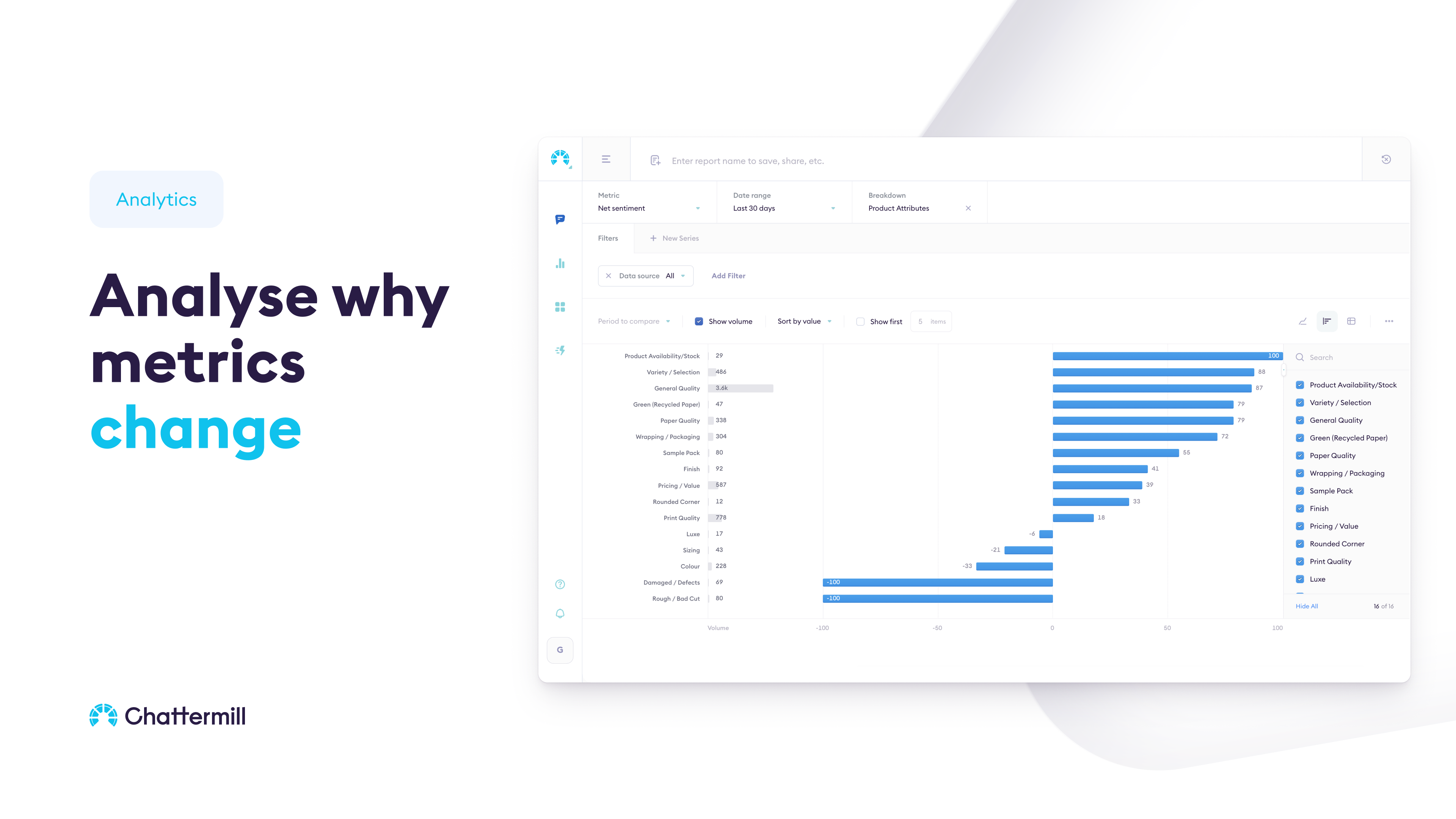 Get deep customer insights with dedicated CX metrics and various segmentation options. Understand the hidden patterns and get to the root of your problems and opportunities. It’s fast and simple for anyone.