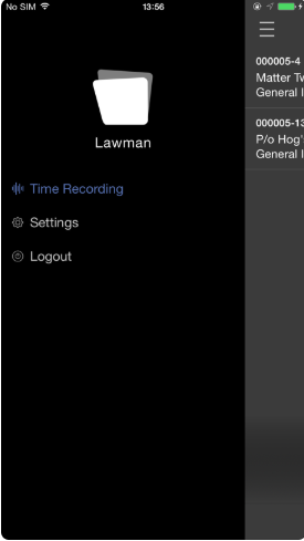 Lawman time recording