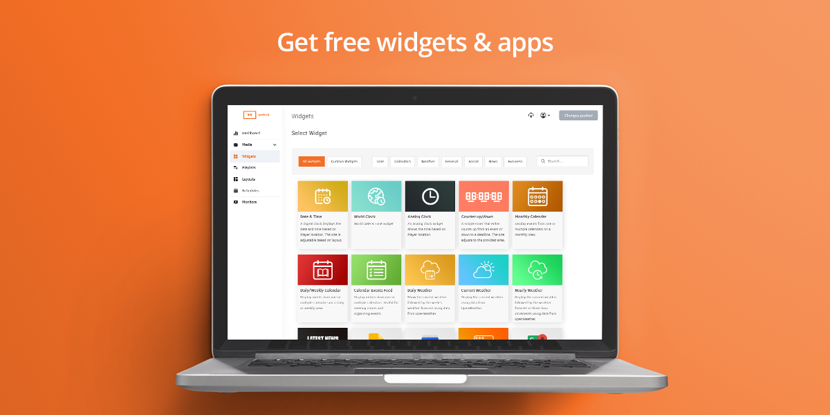 Yodeck Software - 50+ Free widgets and apps.