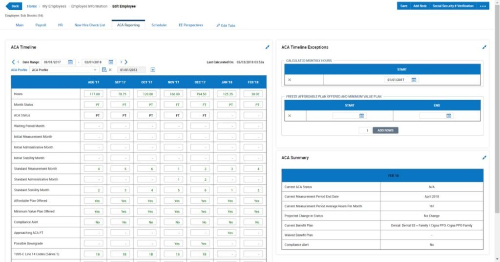 PayPro Workforce Management Software - Paypro Workforce Management ACA reporting