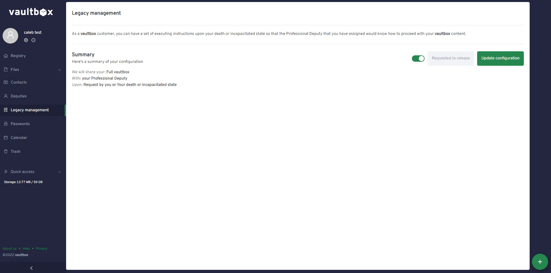 vaultbox Software - 3
