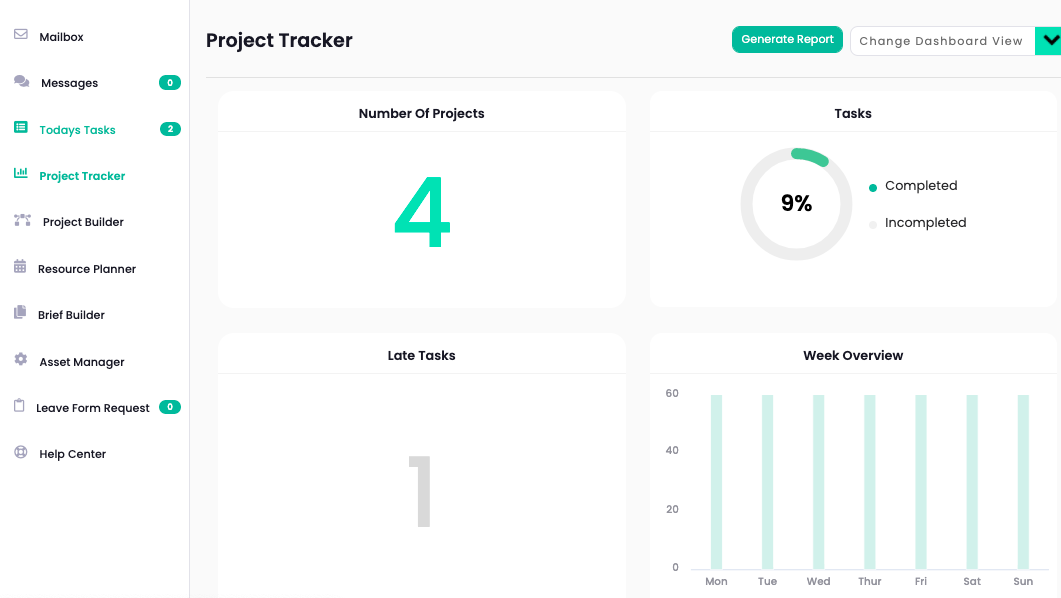 PROJECT TRACKER - This Dashboard gives you the ultimate overview of the studios  or individual workflows.