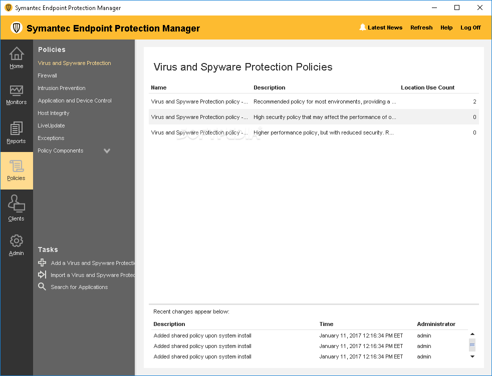 Symantec Endpoint Protection Policies