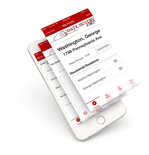 Residents are able to create and edit authorized lists of permanent or temporary visitors, with any guest access tracked and stamped with date and time logs