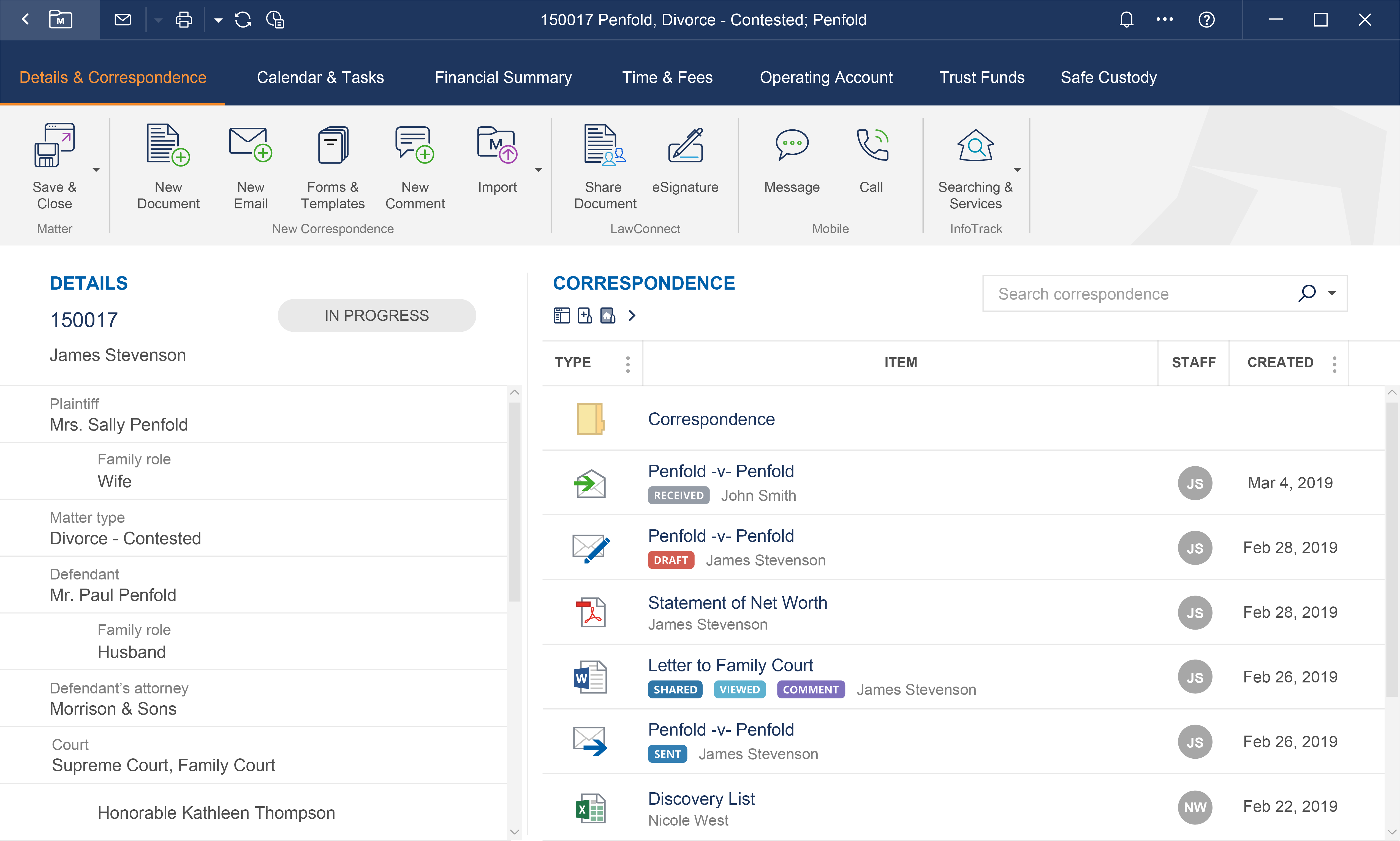 LEAP Software - Legal case management