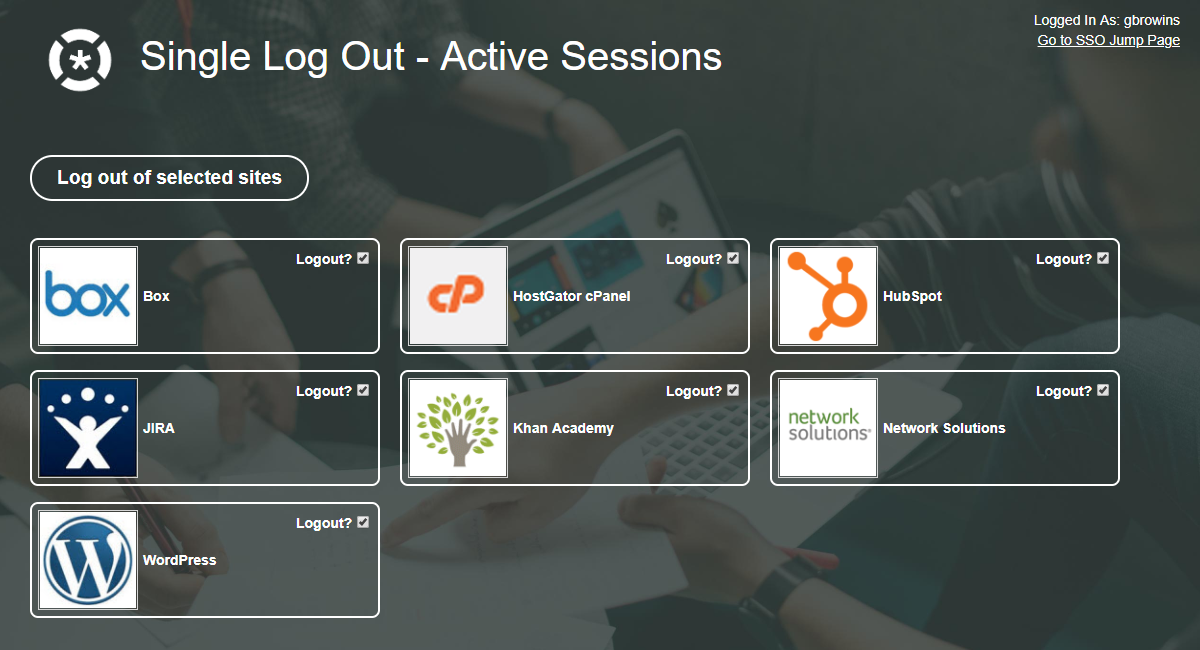 PortalGuard Proxy Single Log-Out (SLO) Page
