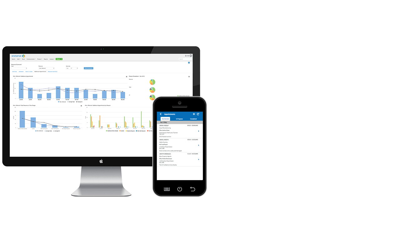 Oneserve Software - Manage all contractors, engineering jobs, contracts and invoices from a single system
