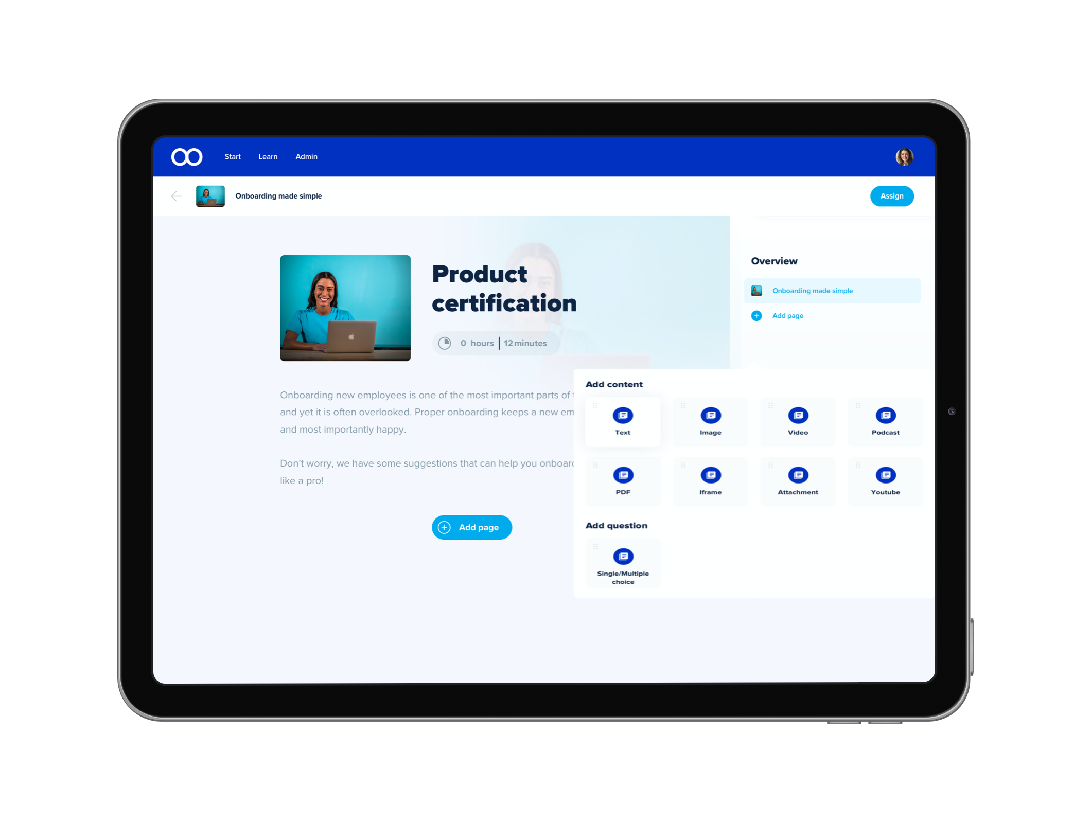 eloomi infinite Software - Course Builder
