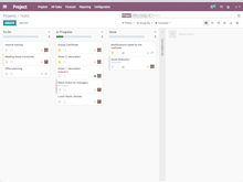 Odoo Software - Odoo Project task board screenshot