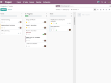Odoo Software - Odoo Project task board screenshot
