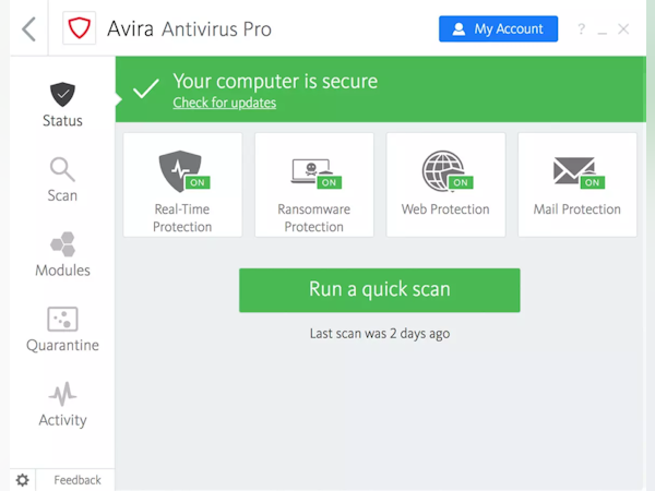Avira Antivirus Pro Software - 1