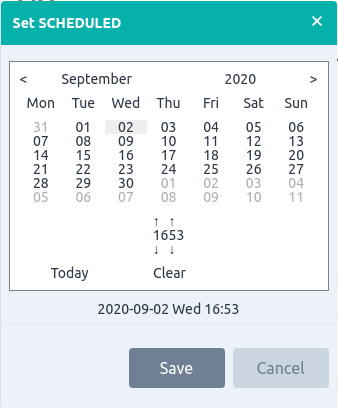 Date and time picker