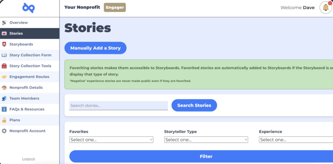 Proofpact screenshot: Proofpact dashboard