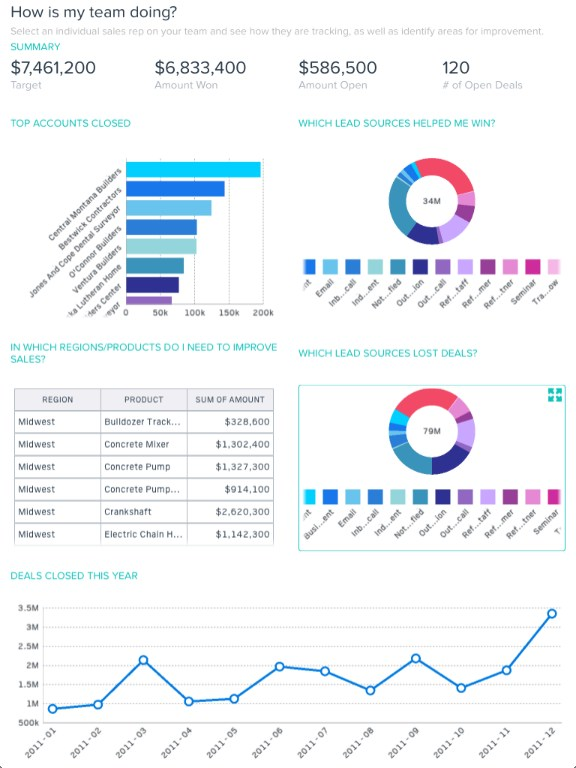 CRM Analytics Software - Data visualization