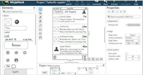 NinjaMock Software - The stencils in NinjaMock are designed to look as if they were sketched by hand