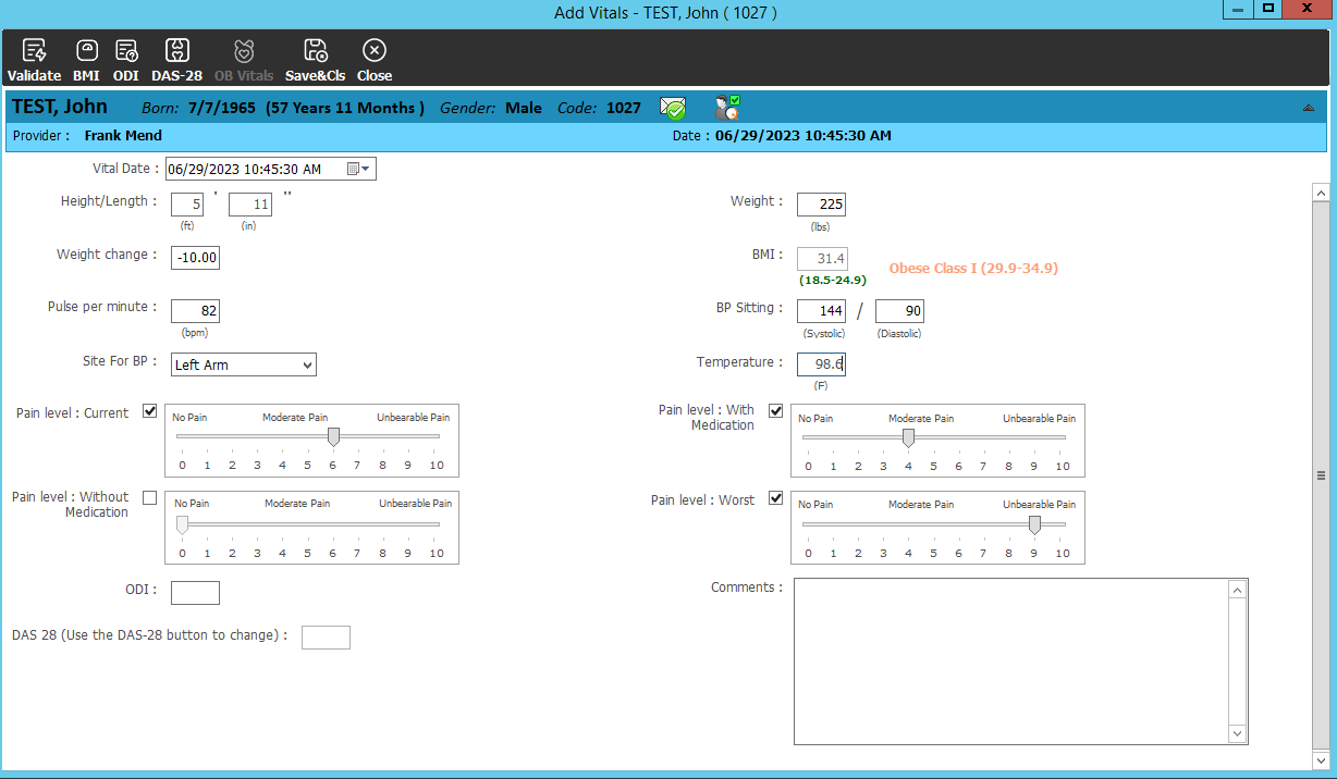 TRIARQ Health screenshot: TRIARQ Health information
