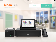 Bindo POS Software - Login screen - thumbnail