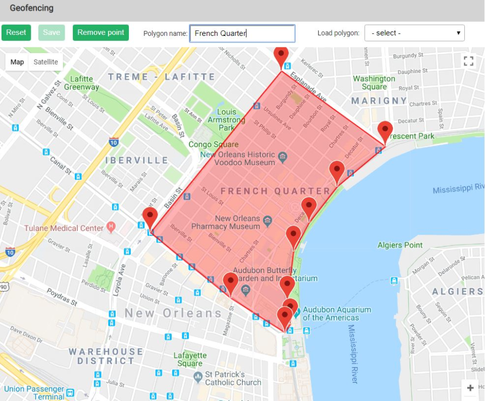 Quartix Software - Setup geofences to stop drivers from entering prohibited locations