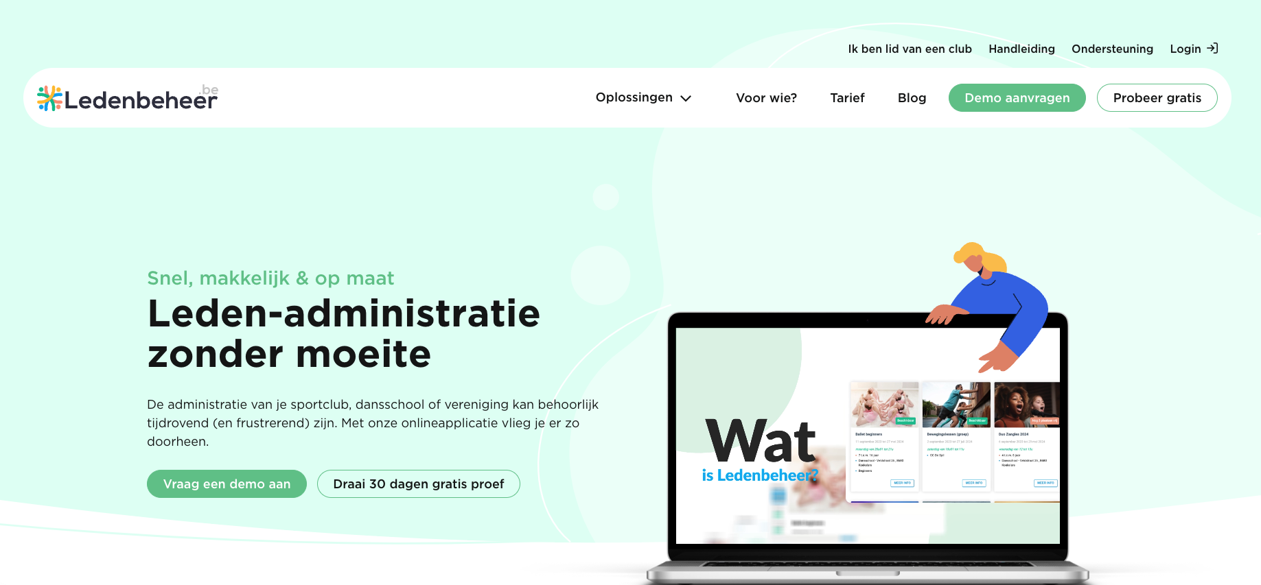 Ledenbeheer screenshot: Ledenbeheer