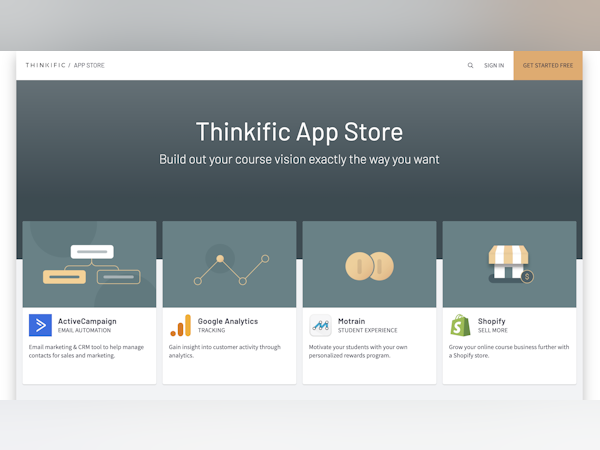 Thinkific Software - Now with the launch of the Thinkific App Store,  you can educate your customers, sell courses or engage your audience with value-added content exactly the way you want.
