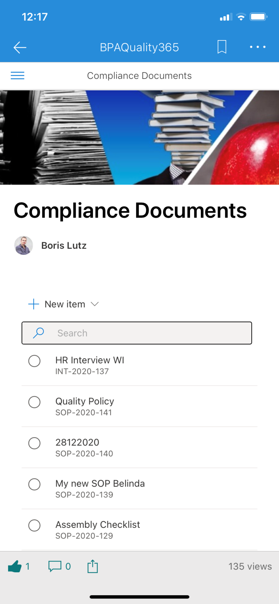Documents on phone