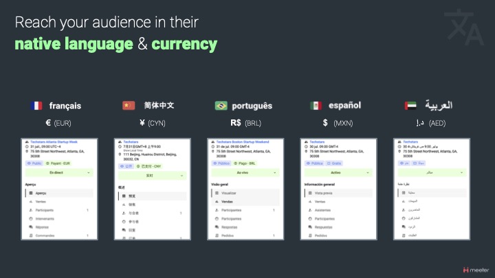 Localized languages & currencies