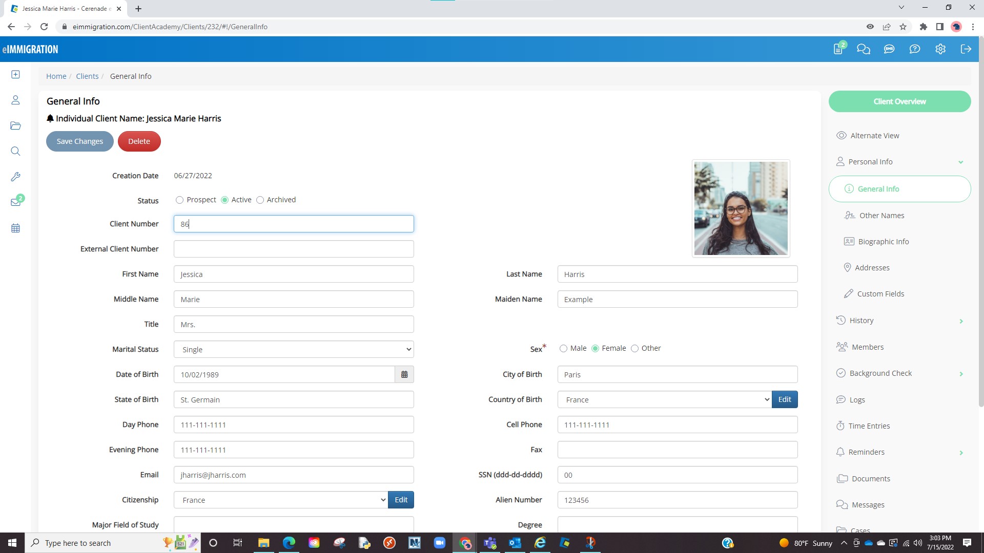 Create client profiles for CRM and store information which can be used for form population, reports, note taking, document storage, and much more.