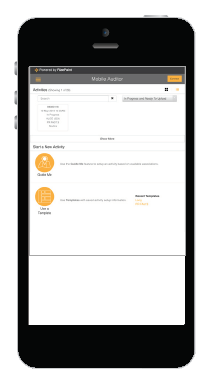 Mobile app for remote site inspections and Mobile Auditor streamlines remote location assessments. Inspection teams see immediate assessment results in the cloud-based RizePoint Management Console, replacing the long, manual upload processes.