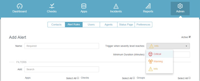 Easily Create Checks and Alerts