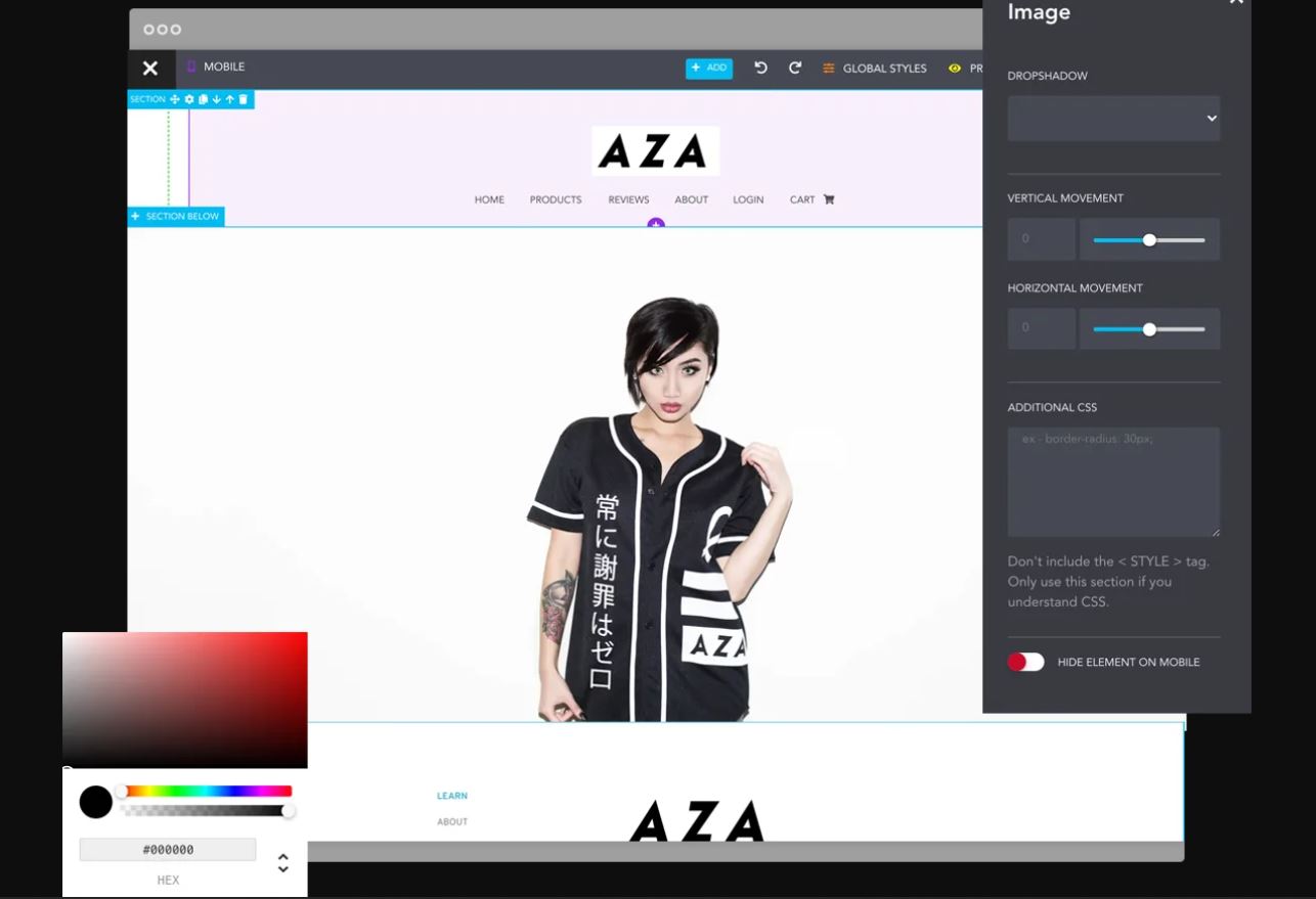 Hyax website designer