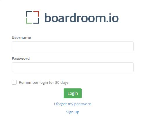 Boardroom login