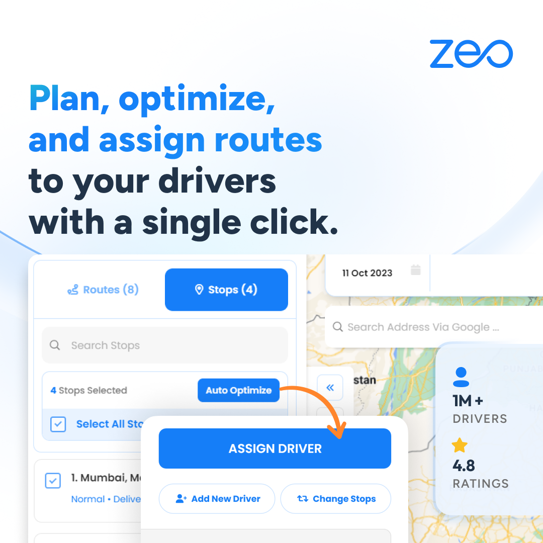 Fleet Owners can now Plan, Optimize, and assign faster routes to their drivers easily as per their priority. 