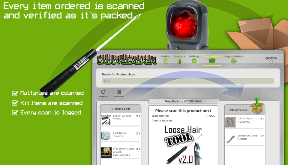 GroovePacker screenshot