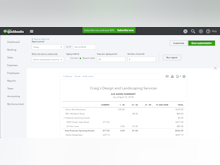 Quickbooks Online Software - Reports can be viewed to gain insight into metrics within specified time periods