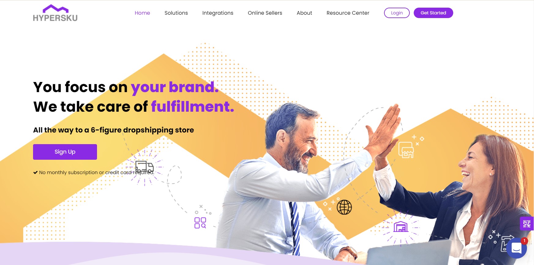 HyperSKU screenshot: Website Homepage