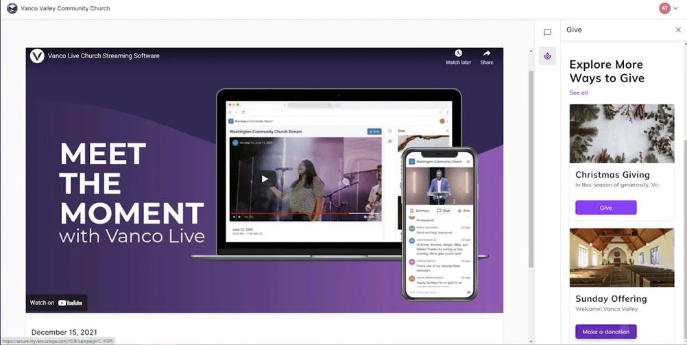 Vanco Faith Software - 1